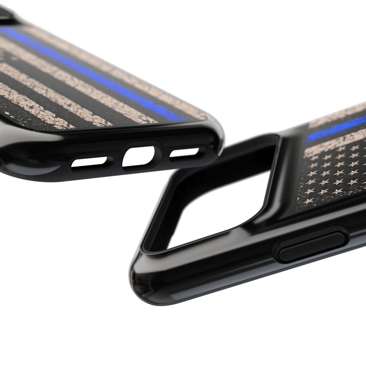 Back the Blue Distressed Flag Magnetic Tough Case for iPhone 17 & 18 Pro / Pro Max