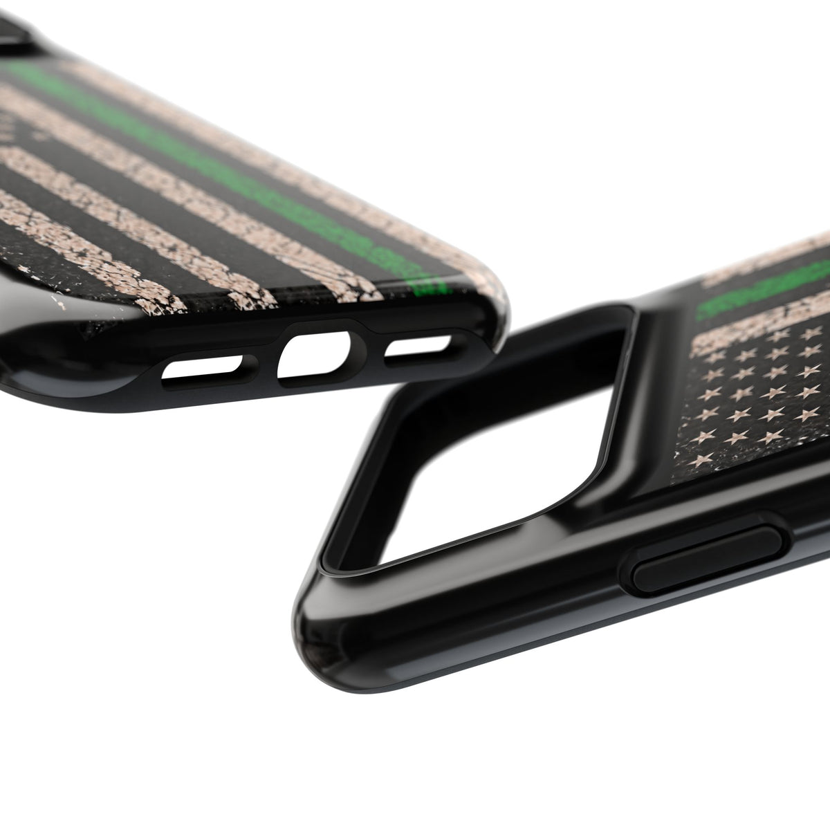 Thin Green Line Distressed Flag Magnetic Tough Case for iPhone 17 & 18 Pro / Pro Max