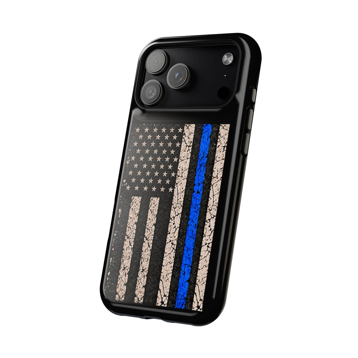 Back the Blue Distressed Flag Magnetic Tough Case for iPhone 17 & 18 Pro / Pro Max