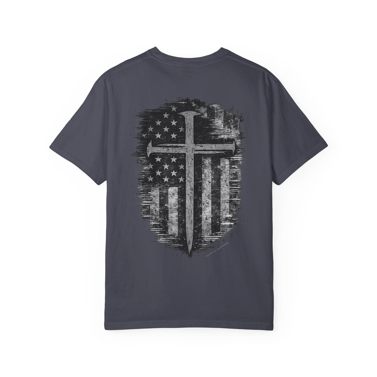 Grace Was Given, Freedom Was Earned | Flag & Cross Tee