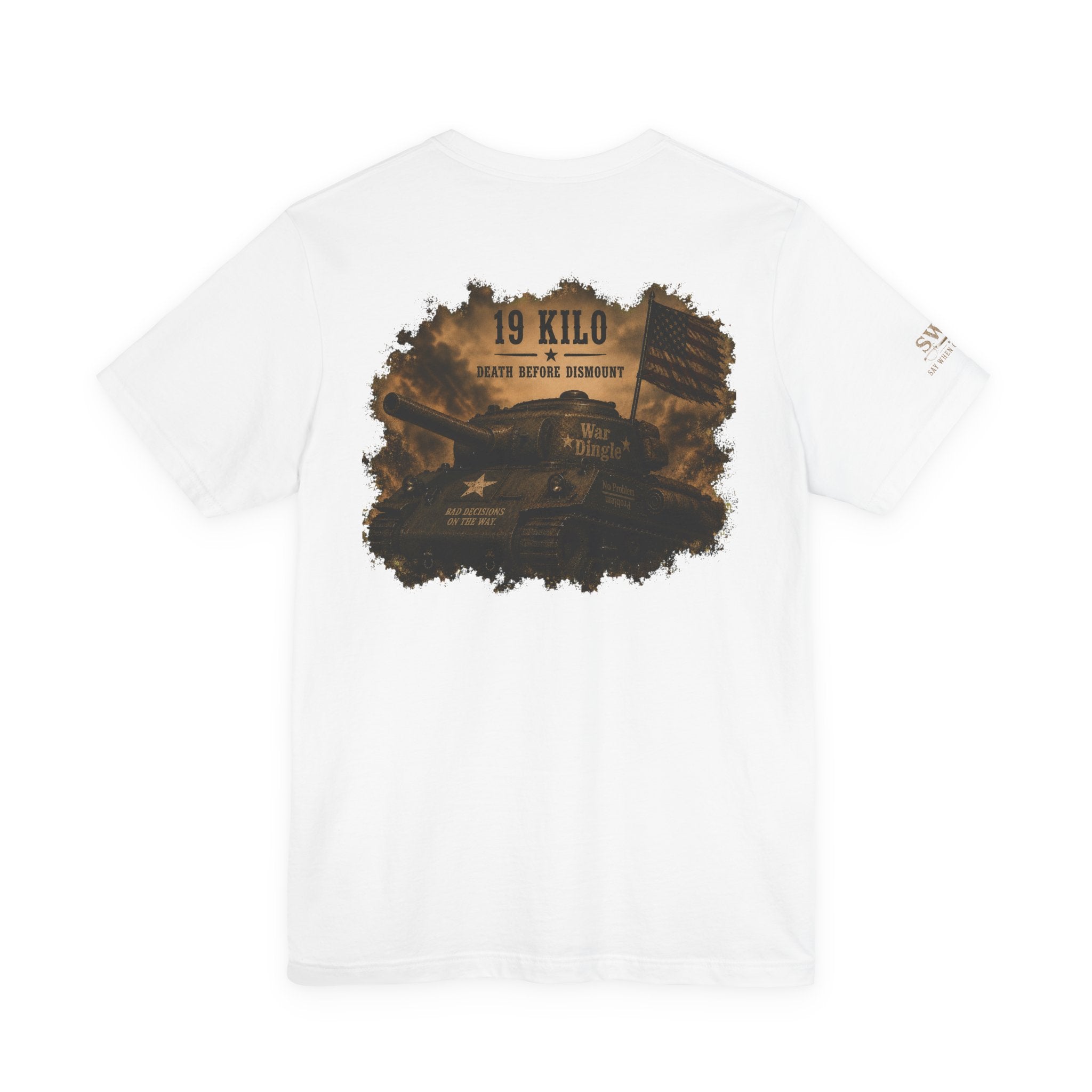 Military Tank Graphic Tee – "19 Kilo" Army Tribute T-Shirt