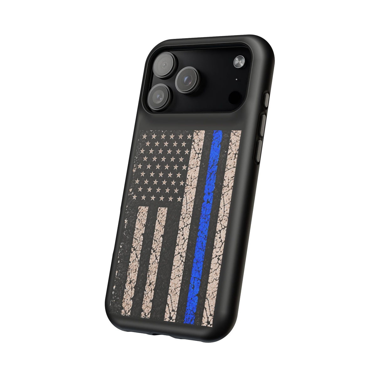 Back the Blue Distressed Flag Magnetic Tough Case for iPhone 17 & 18 Pro / Pro Max