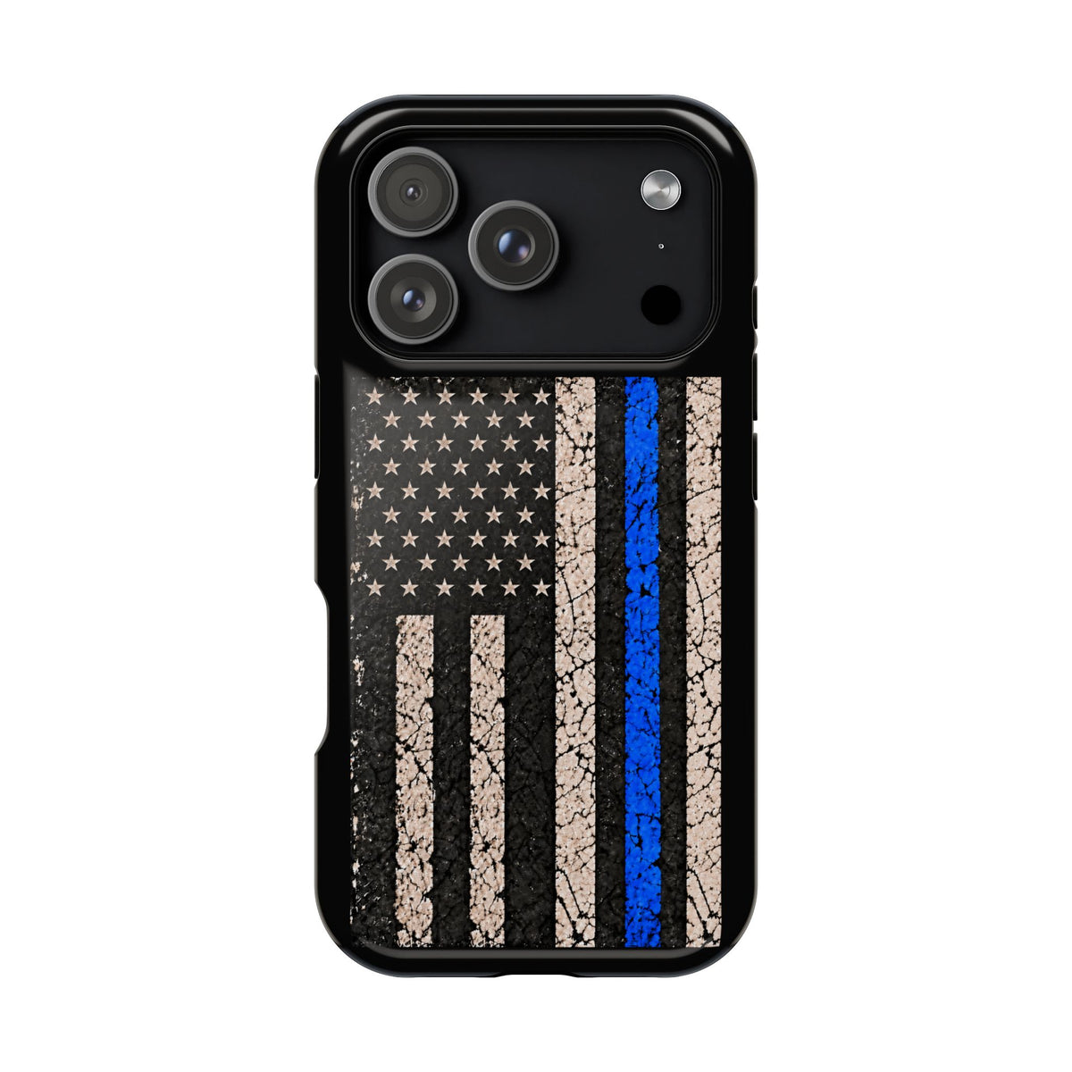 Back the Blue Distressed Flag Magnetic Tough Case for iPhone 17 & 18 Pro / Pro Max