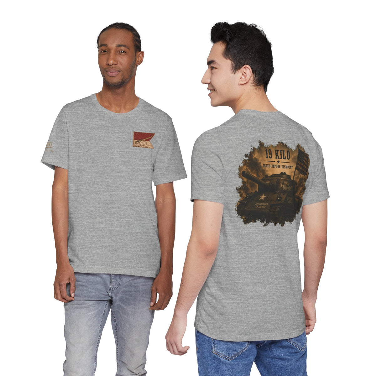 Military Tank Graphic Tee – "19 Kilo" Army Tribute T-Shirt