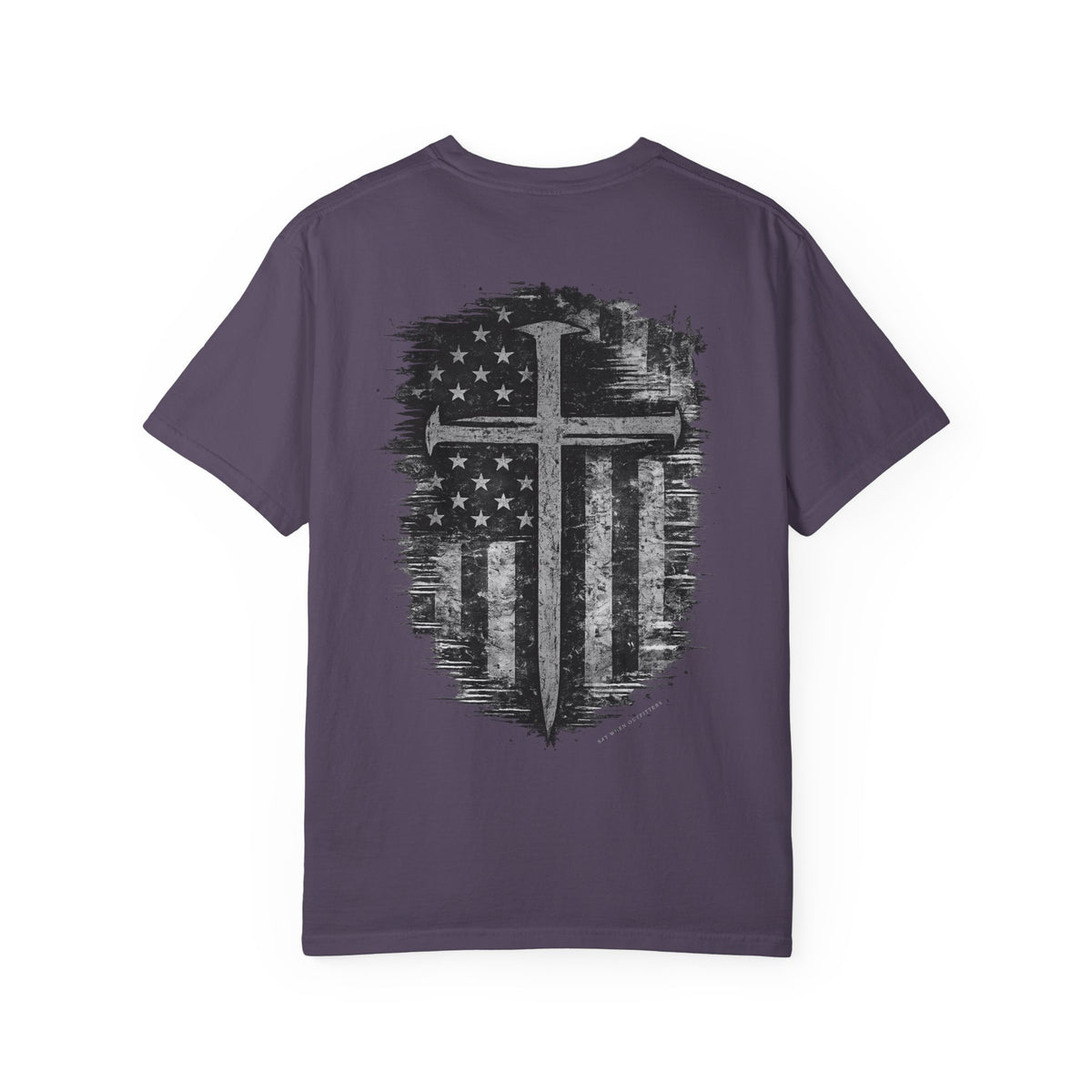 Grace Was Given, Freedom Was Earned | Flag & Cross Tee