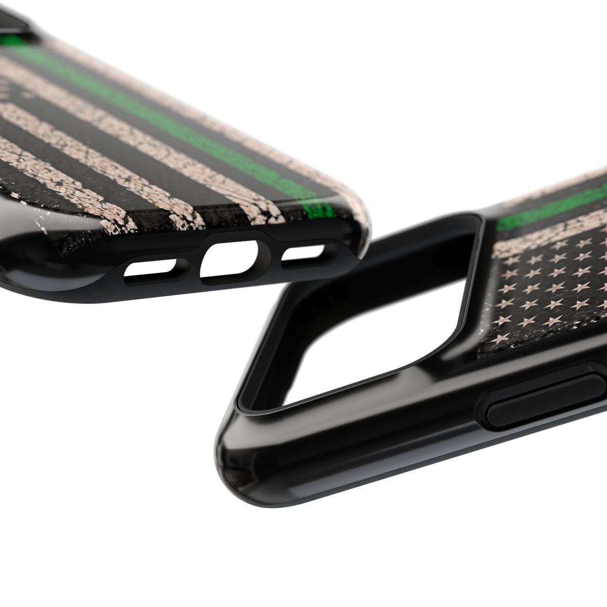 Thin Green Line Distressed Flag Magnetic Tough Case for iPhone 17 & 18 Pro / Pro Max