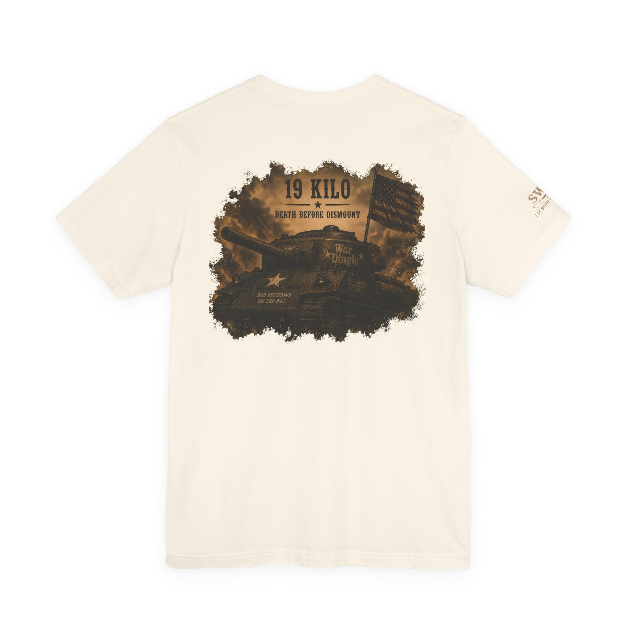 Military Tank Graphic Tee – "19 Kilo" Army Tribute T-Shirt