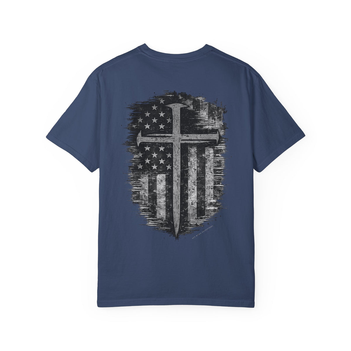 Grace Was Given, Freedom Was Earned | Flag & Cross Tee