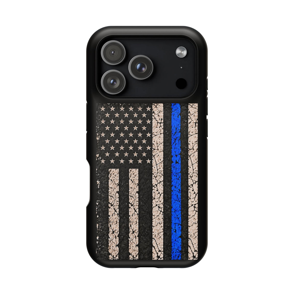 Back the Blue Distressed Flag Magnetic Tough Case for iPhone 17 & 18 Pro / Pro Max