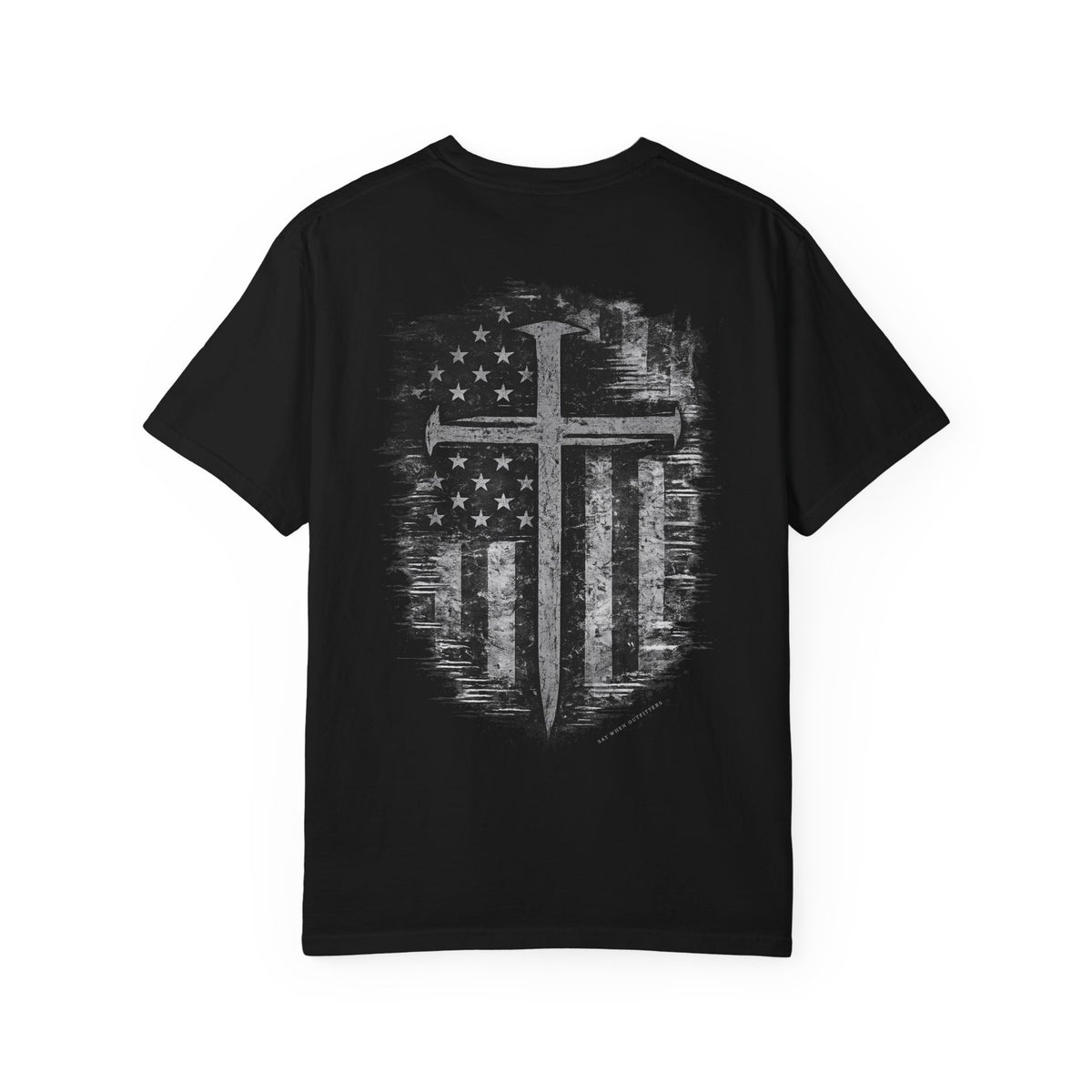 Grace Was Given, Freedom Was Earned | Flag & Cross Tee