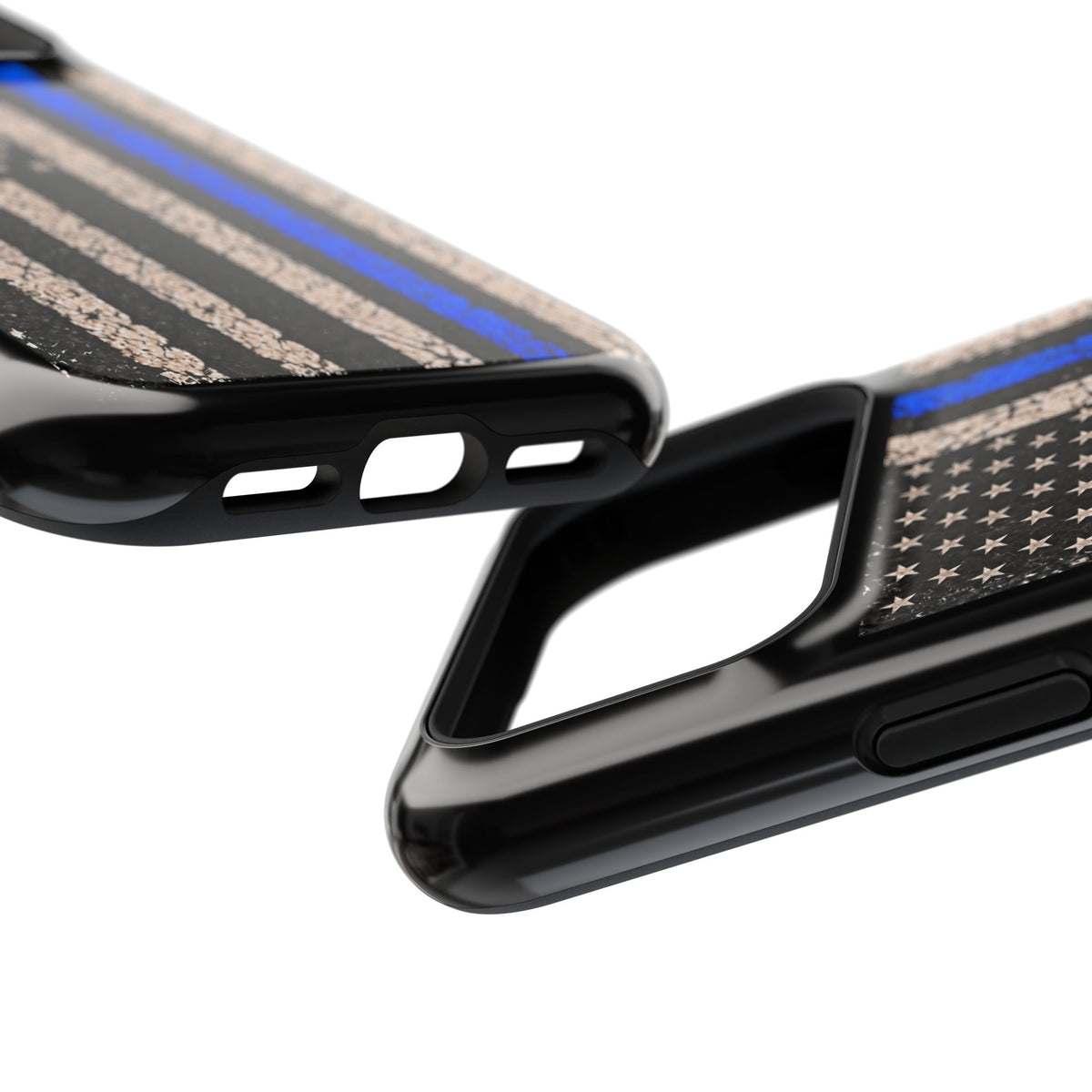Back the Blue Distressed Flag Magnetic Tough Case for iPhone 17 & 18 Pro / Pro Max