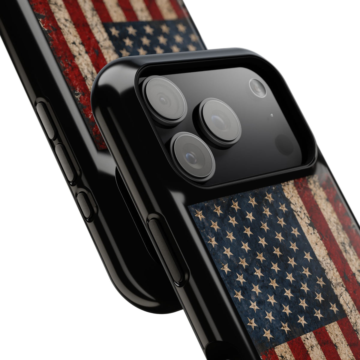 Distressed American Flag Magnetic Tough Case for iPhone 17 & 18 Pro / Pro Max
