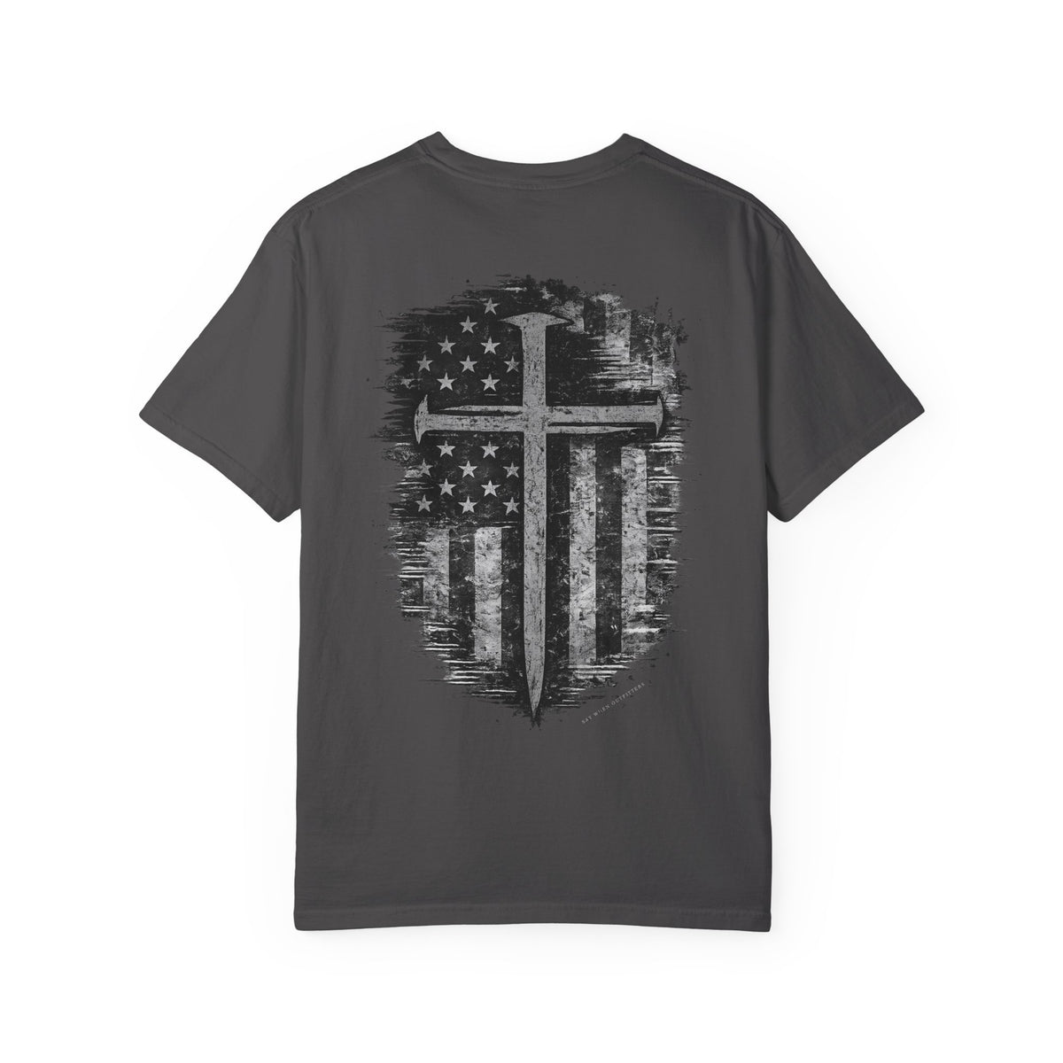 Grace Was Given, Freedom Was Earned | Flag & Cross Tee