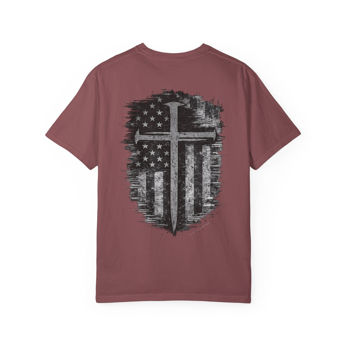 Grace Was Given, Freedom Was Earned | Flag & Cross Tee