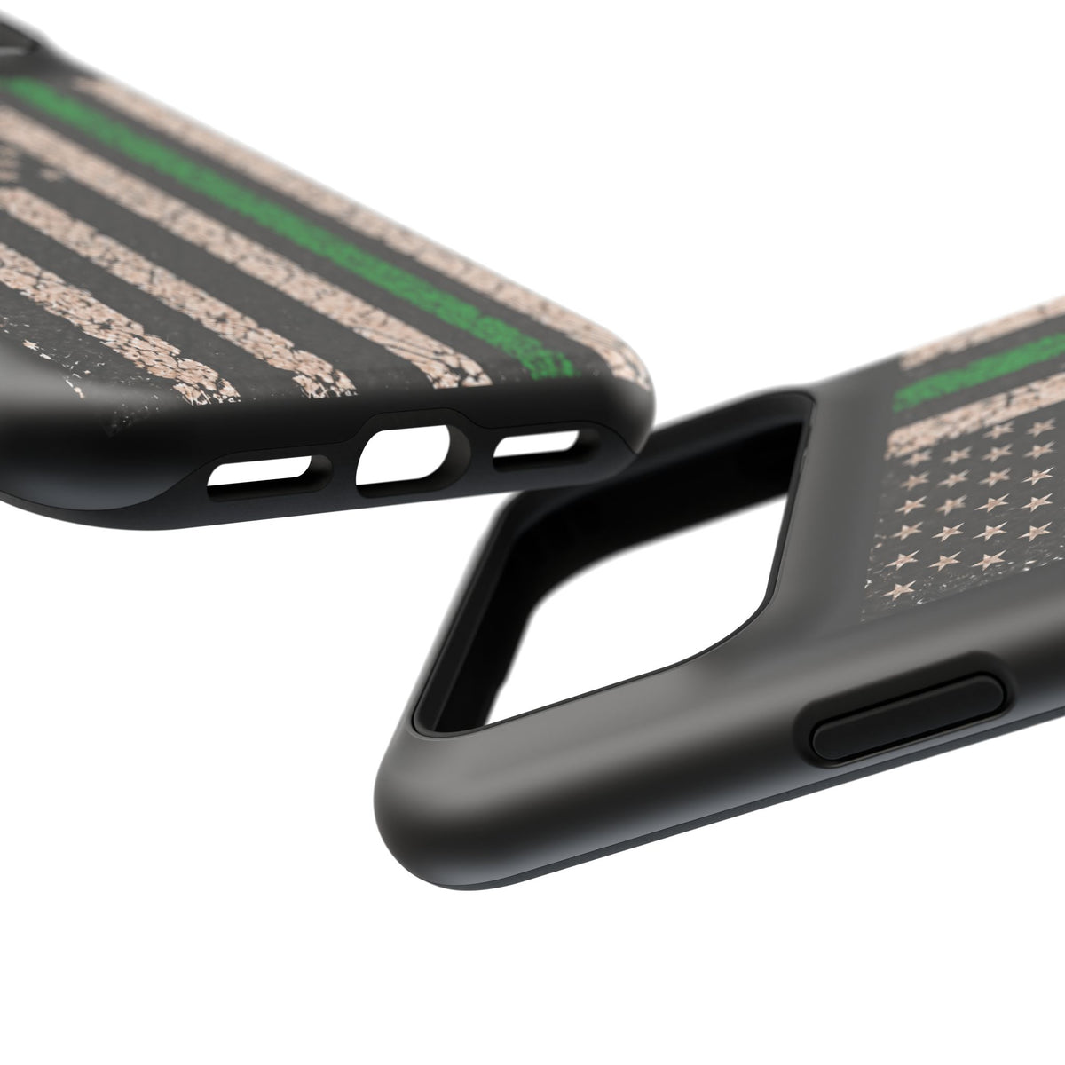 Thin Green Line Distressed Flag Magnetic Tough Case for iPhone 17 & 18 Pro / Pro Max