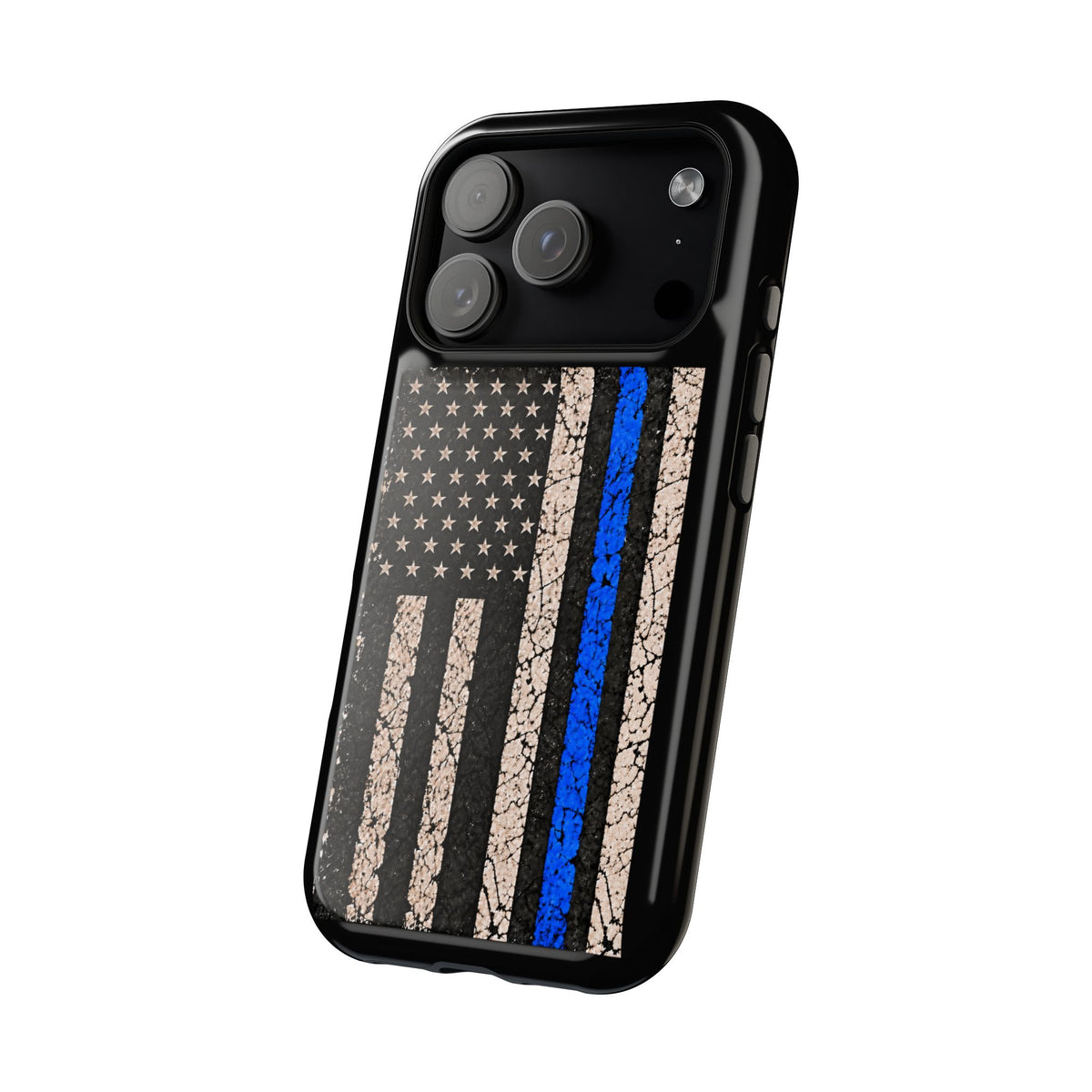 Back the Blue Distressed Flag Magnetic Tough Case for iPhone 17 & 18 Pro / Pro Max