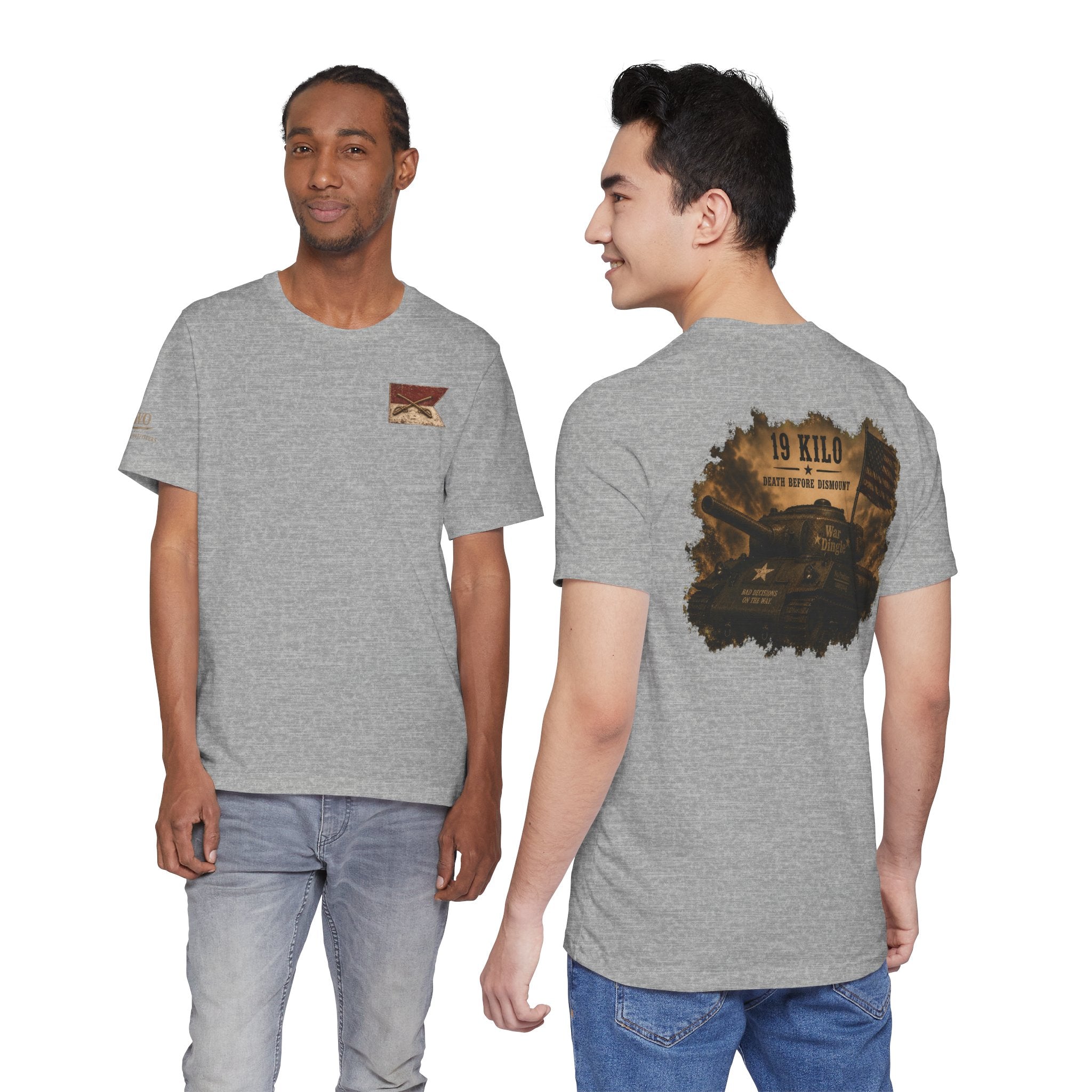 Military Tank Graphic Tee – "19 Kilo" Army Tribute T-Shirt