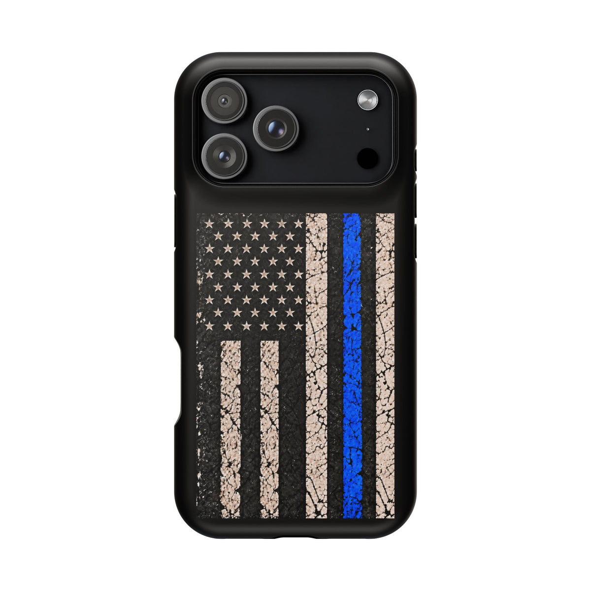 Back the Blue Distressed Flag Magnetic Tough Case for iPhone 17 & 18 Pro / Pro Max