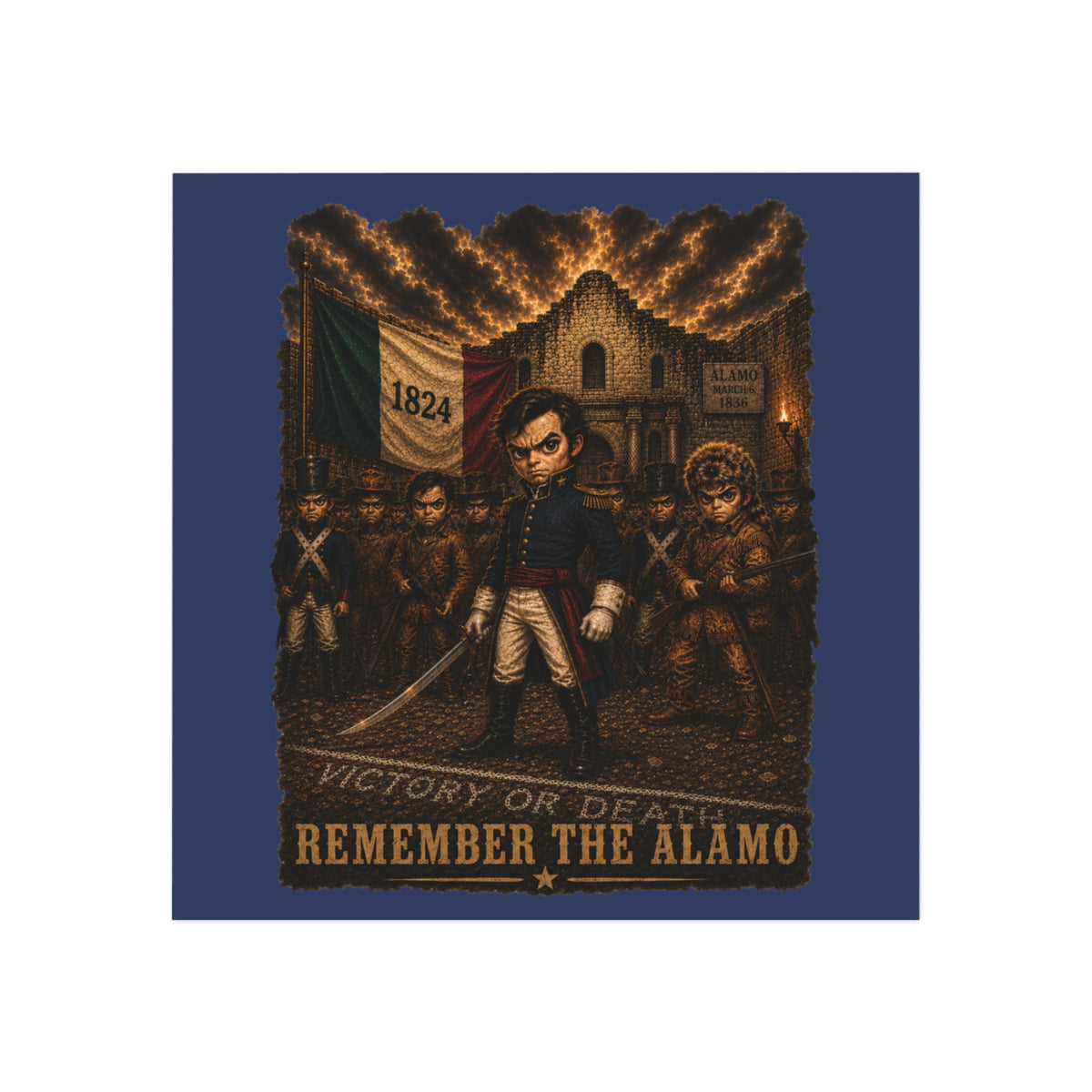 Remember the Alamo Square Magnet