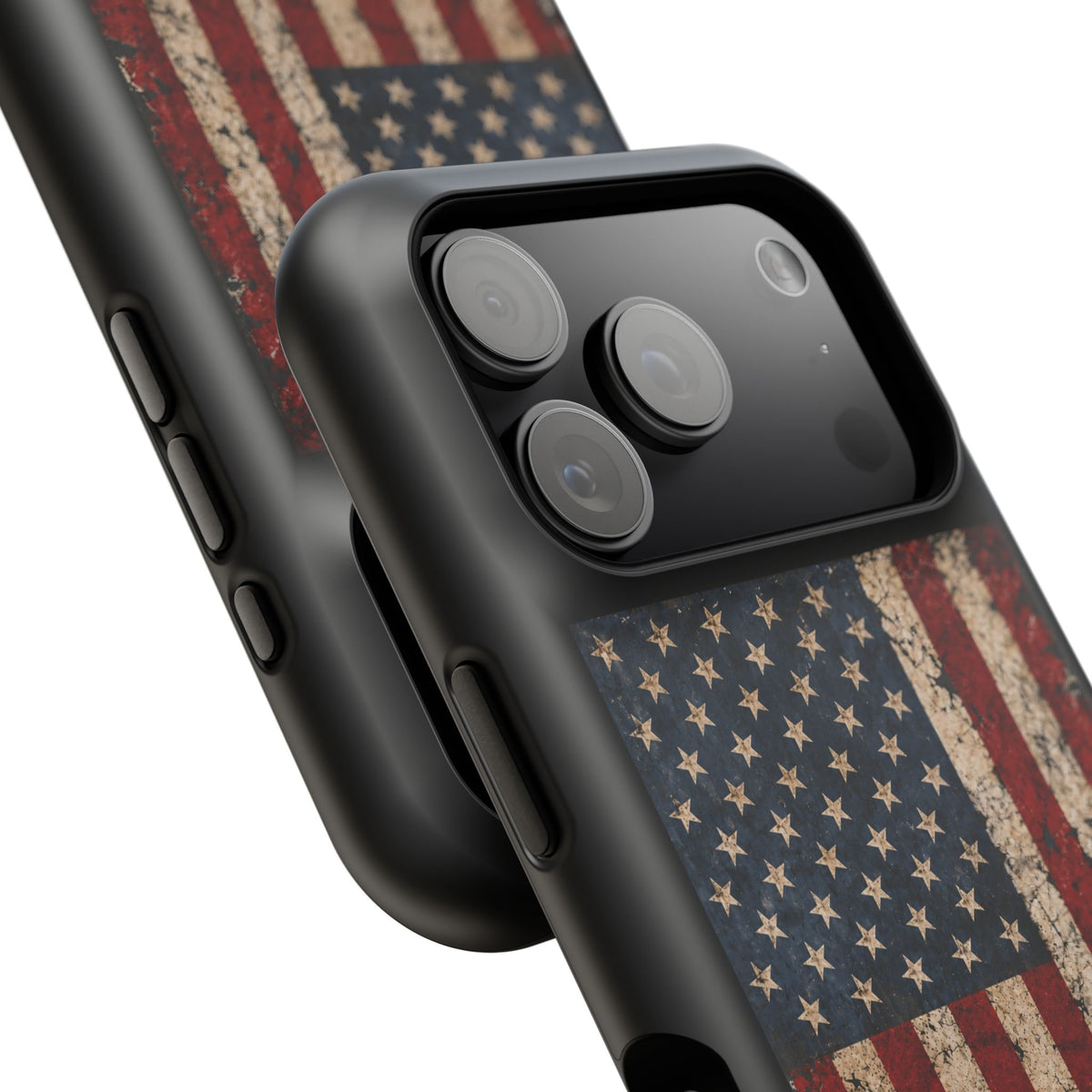 Distressed American Flag Magnetic Tough Case for iPhone 17 & 18 Pro / Pro Max